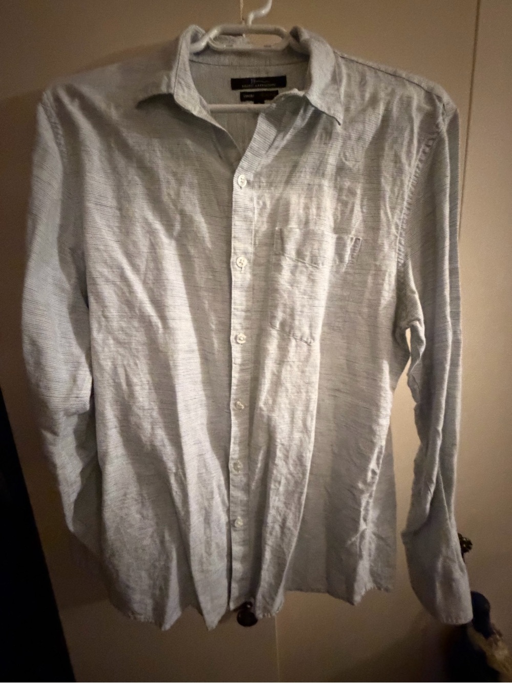 Marc Anthony Light Blue Men's Long-Sleeve Button-Down Shirt